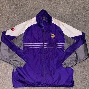 Purple Minnesota Vikings S1 windbreaker zip up